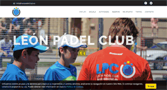 Desktop Screenshot of leonpadelclub.es